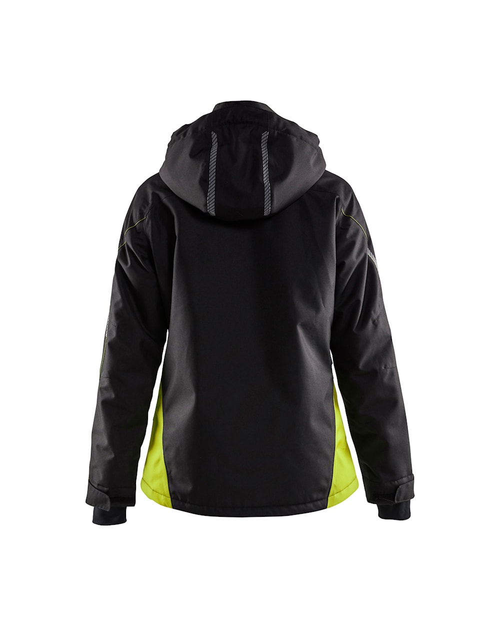 Blaklader Women's Lightweight Lined Functional Jacket 4972 #colour_black-hi-vis-yellow