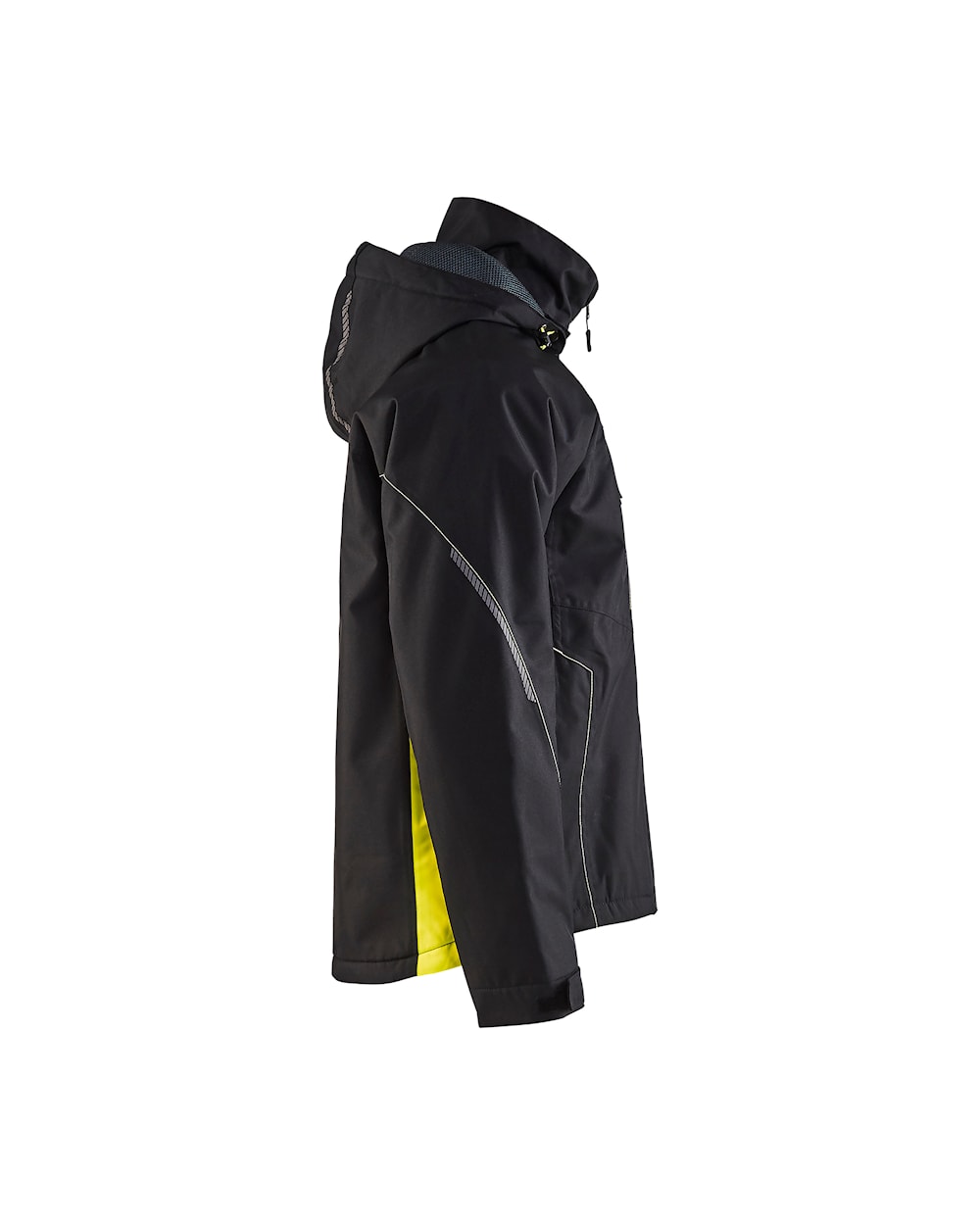 Blaklader Shell Jacket 4790 #colour_black-hi-vis-yellow