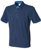 Front Row Contrast Piqué Polo Shirt