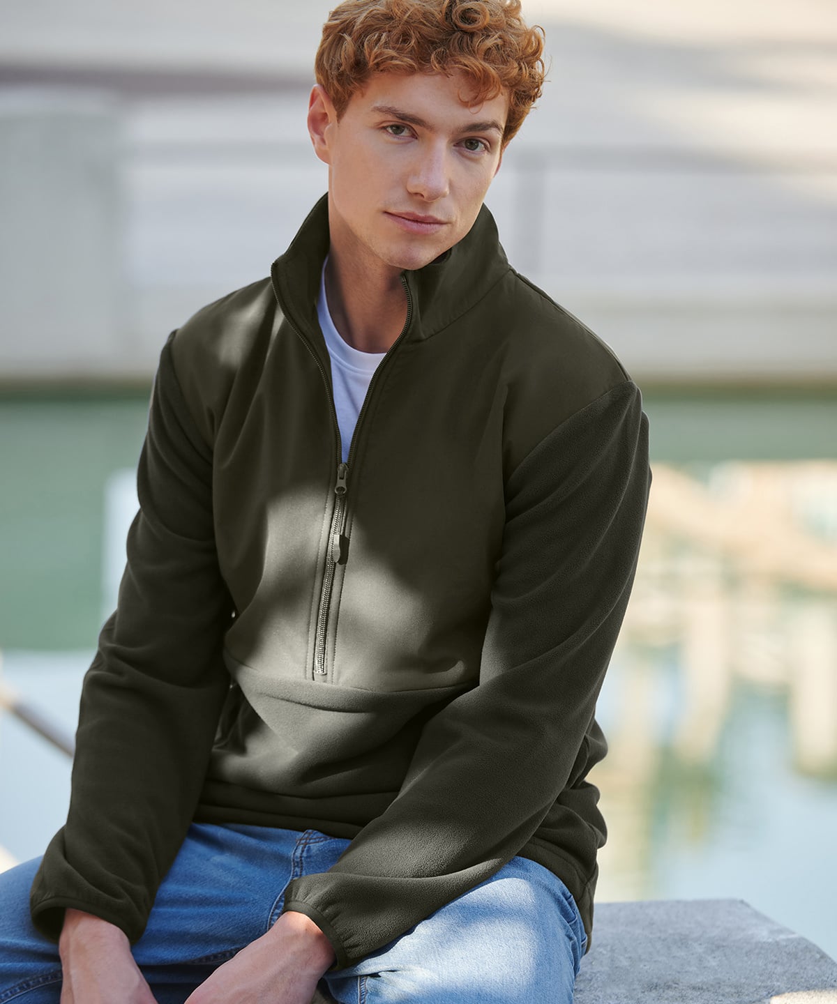 Front Row FR856 1/2-Zip Microfleece