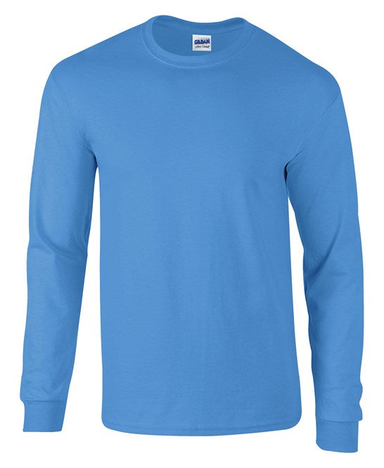 Gildan Ultra Cotton Adult Long Sleeve T-Shirt - Carolina Blue