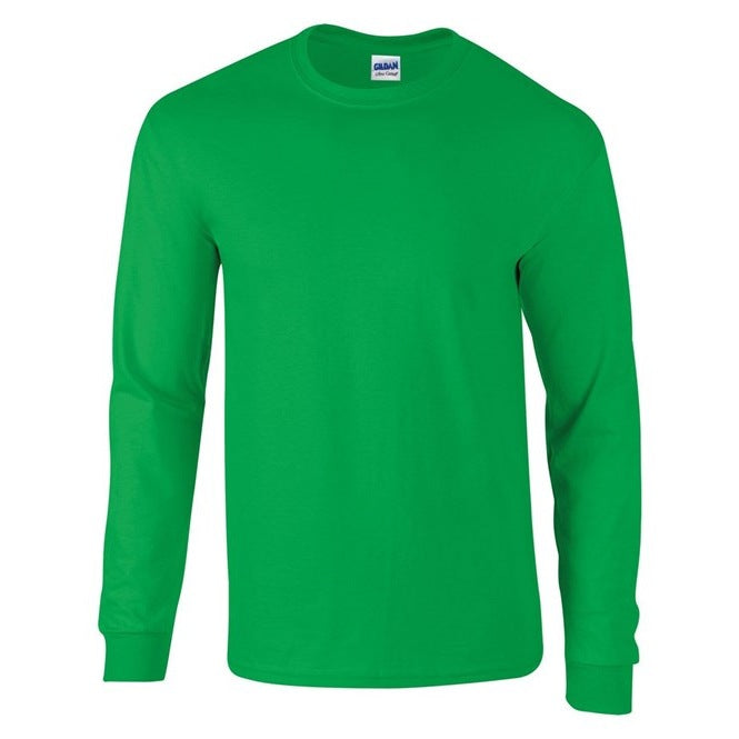 Gildan Ultra Cotton Adult Long Sleeve T-Shirt - Irish Green