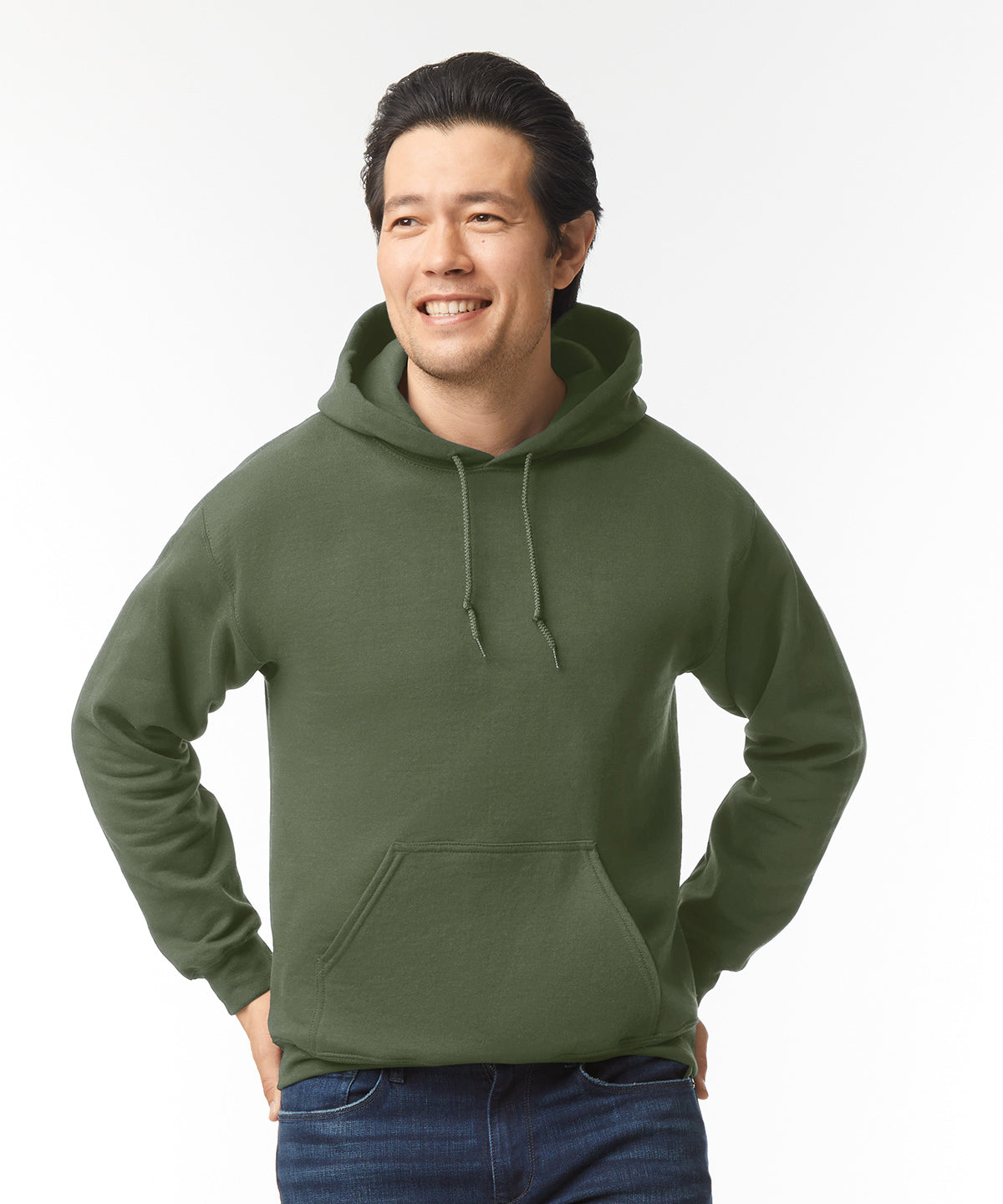 Gildan Heavy Blend Hooded Sweatshirt - Military Green