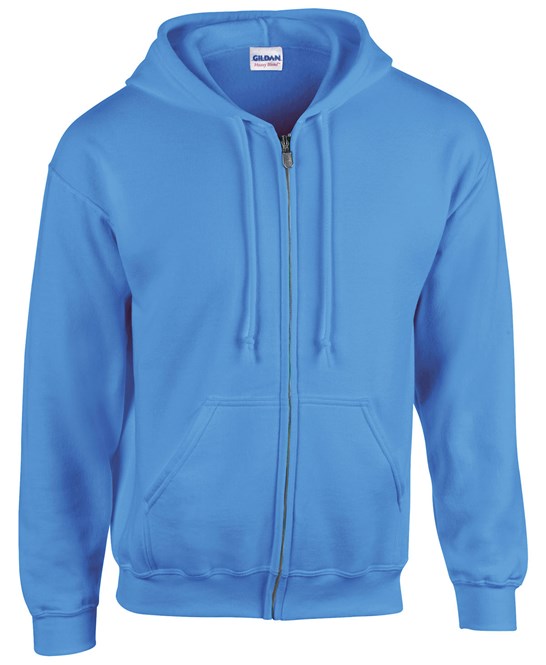 Gildan Heavy Blend Full Zip Hooded Sweatshirt - Carolina Blue