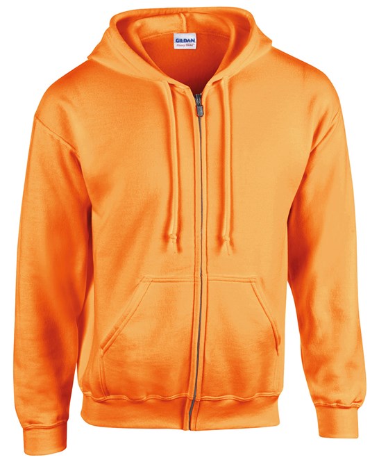 Gildan Heavy Blend Full Zip Hooded Sweatshirt - Safety Orange