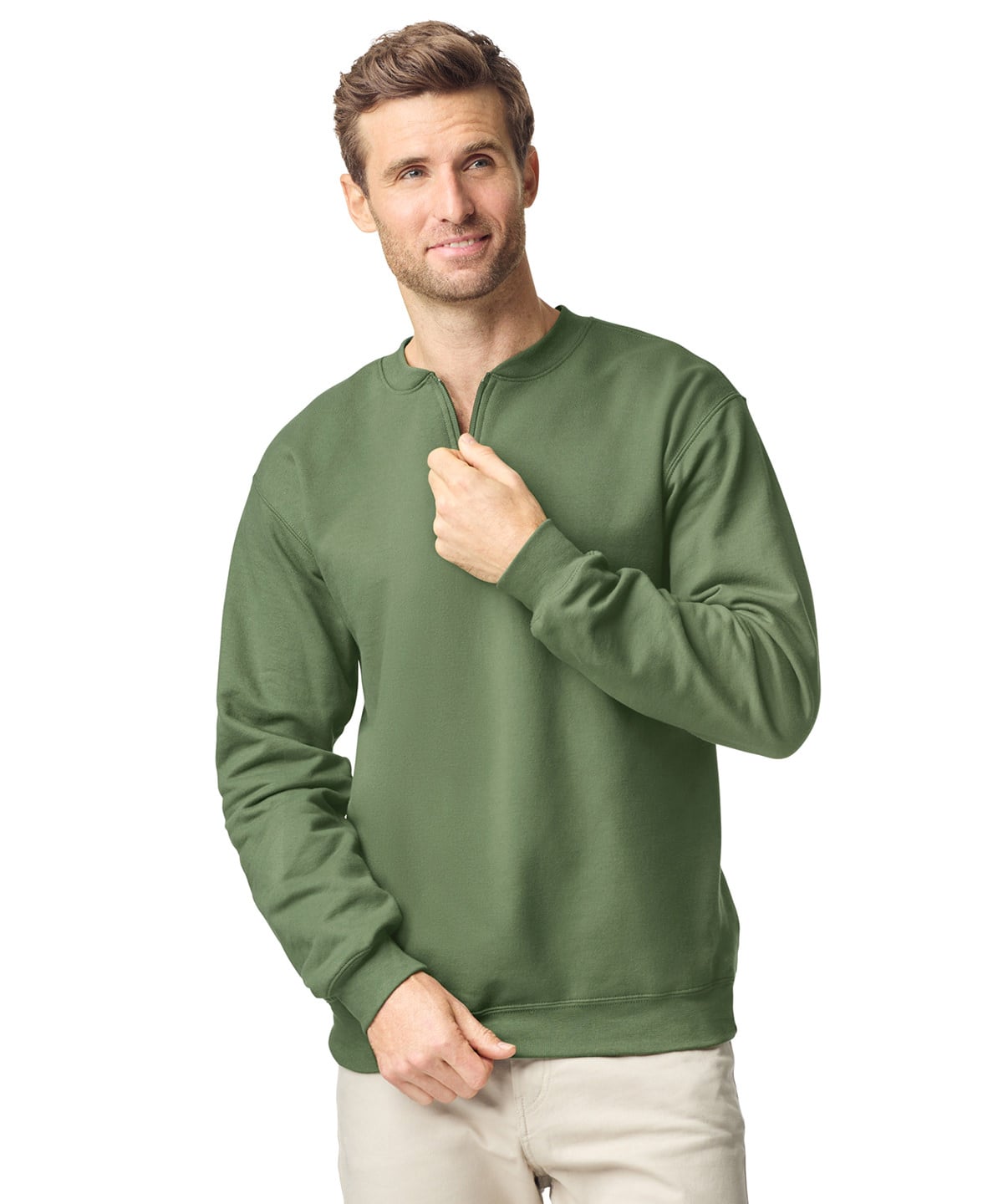 Gildan GD069 Softstyle™ Midweight Adult Fleece 1/4-Zip Sweatshirt