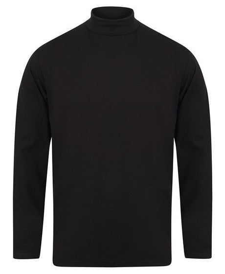 Henbury Long Sleeve Roll Neck Top