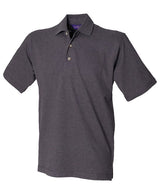 Henbury Classic Cotton Piqué Polo With Stand-Up Collar