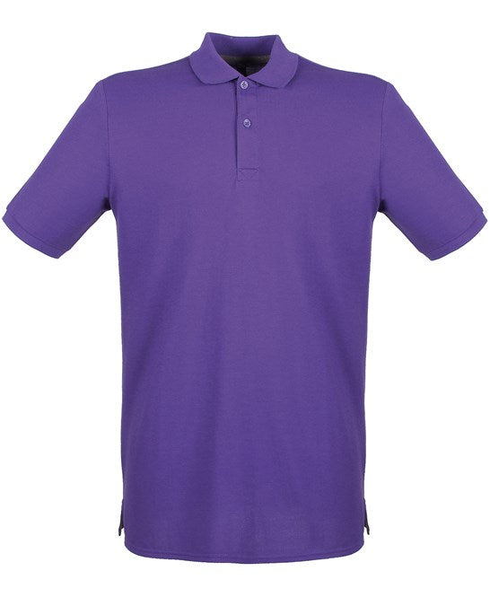 Henbury Micro-Fine Piqué Polo Shirt - Purple