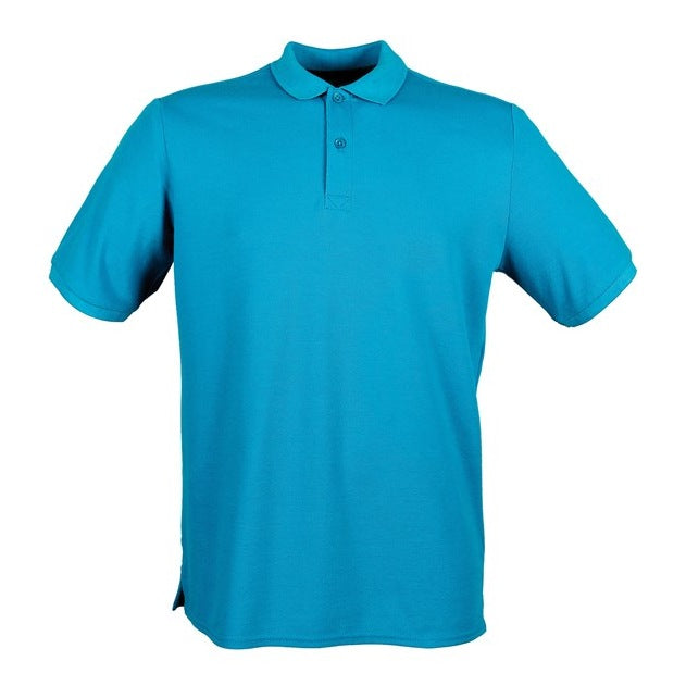 Henbury Micro-Fine Piqué Polo Shirt - Sapphire Blue