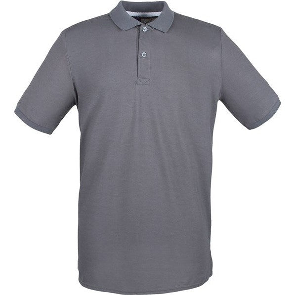 Henbury Micro-Fine Piqué Polo Shirt - Steel Grey
