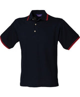 Henbury Double Tipped Collar And Cuff Polo Shirt