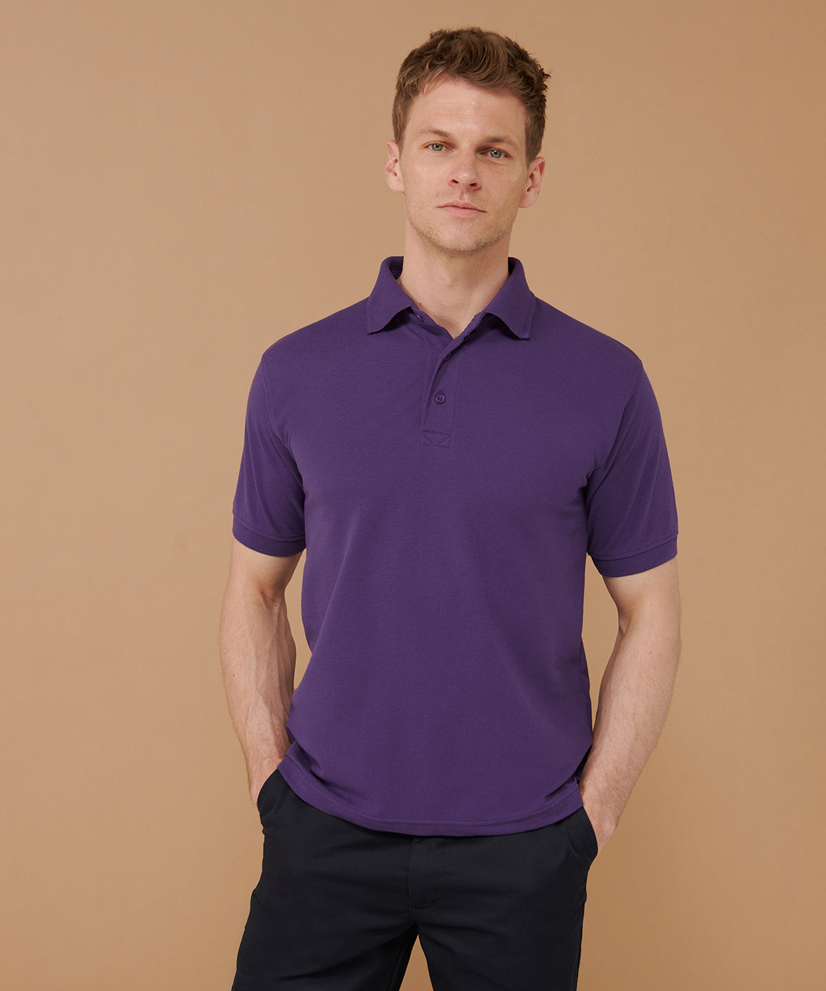 Henbury 65/35 Classic Piqué Polo Shirt - Sapphire Blue