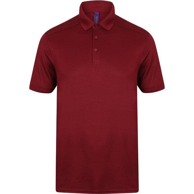 Henbury Stretch Polo Shirt With Wicking Finish (Slim Fit)
