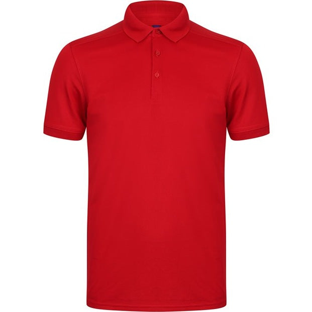 Henbury Stretch Polo Shirt With Wicking Finish (Slim Fit)