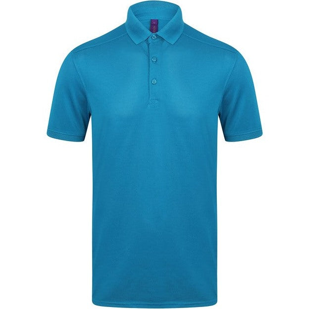 Henbury Stretch Polo Shirt With Wicking Finish (Slim Fit)