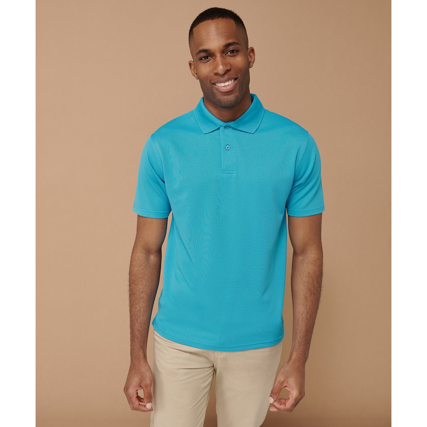 Henbury Coolplus® Polo Shirt - Mid Blue