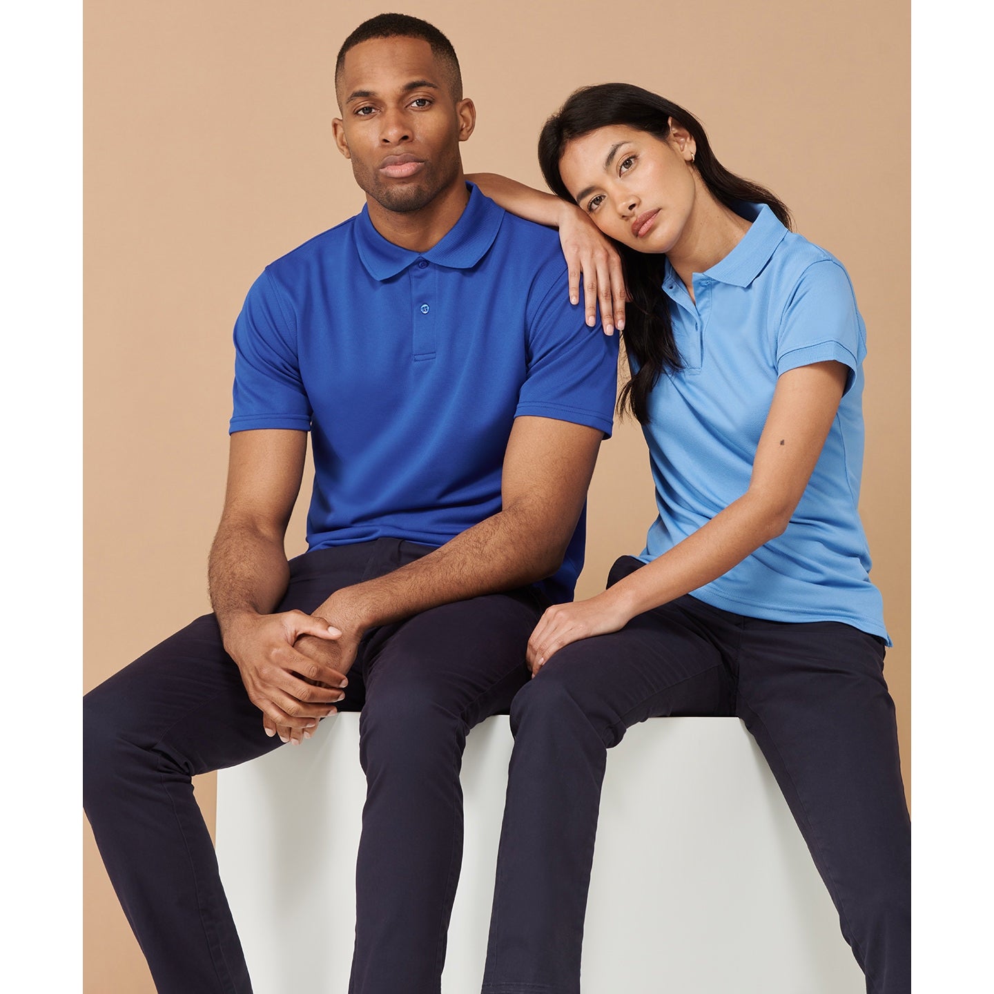 Henbury Coolplus® Polo Shirt - Heather Charcoal
