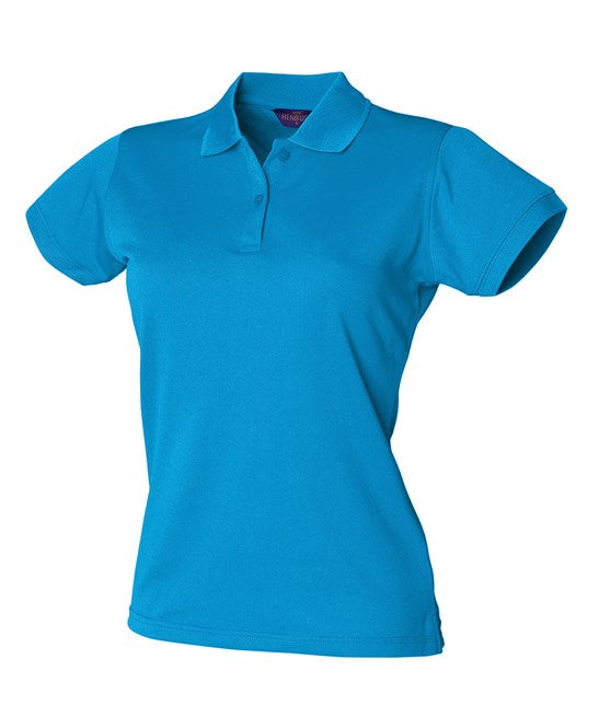 Henbury Women's Coolplus® Polo Shirt - Sapphire Blue