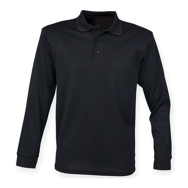 Henbury Long Sleeve Coolplus® Polo Shirt