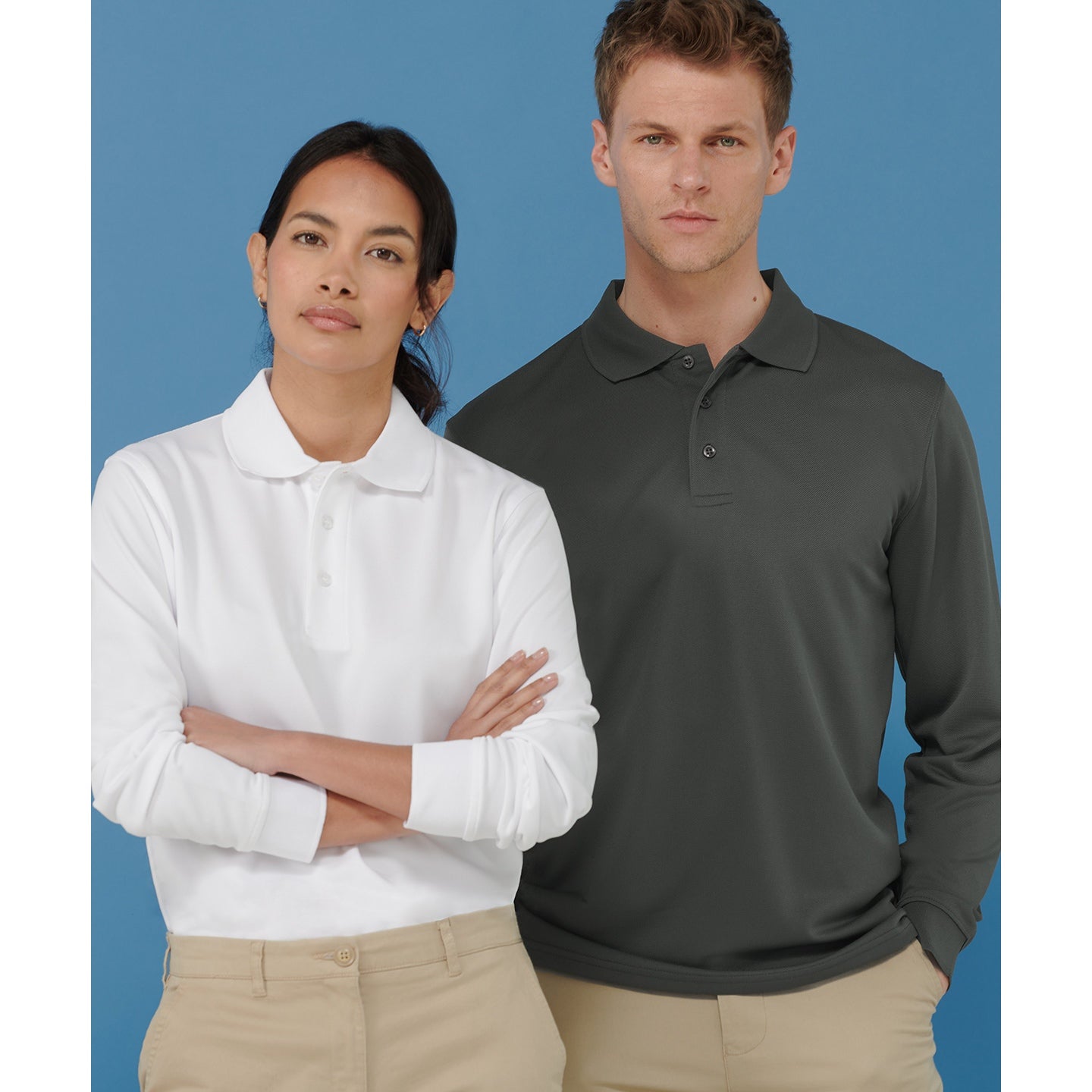 Henbury Long Sleeve Coolplus® Polo Shirt