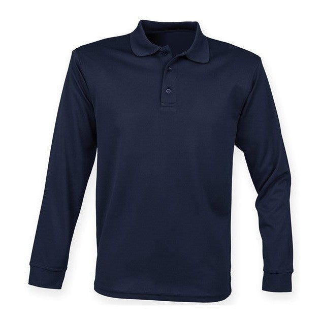 Henbury Long Sleeve Coolplus® Polo Shirt