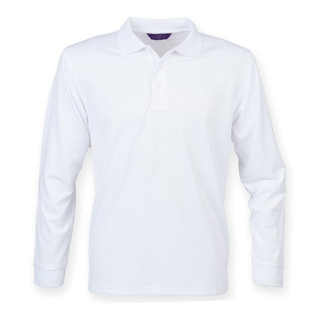 Henbury Long Sleeve Coolplus® Polo Shirt