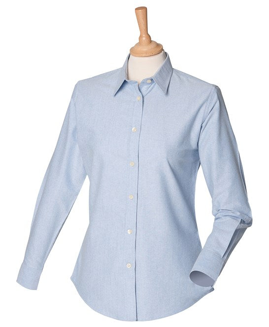 Henbury Women's Classic Long Sleeve Oxford Shirt