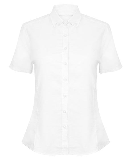 Henbury Women's Modern Short Sleeve Oxford Shirt