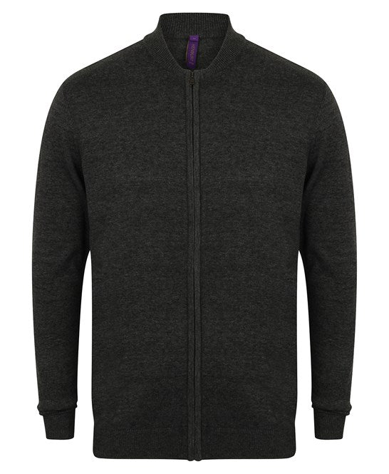 Henbury Unisex Zip-Through Cardigan