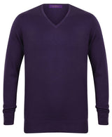 Henbury 12 Gauge V-Neck Jumper