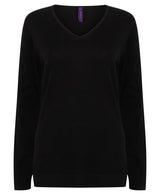 Henbury Women's 12 Gauge V-Neck Jumper