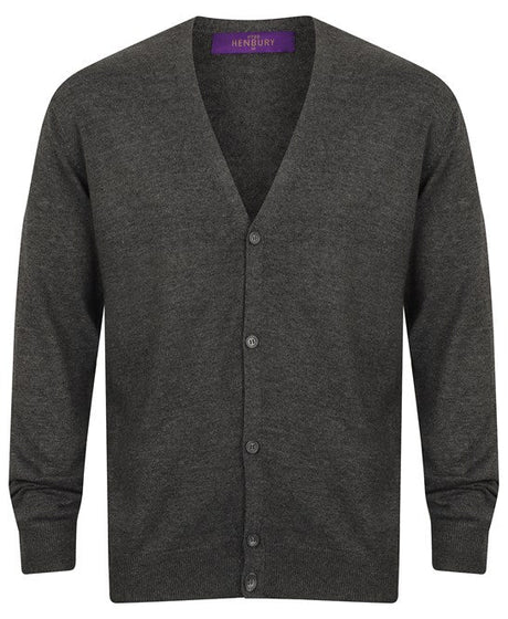 Henbury V-Button Cardigan