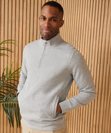 Henbury Unisex Sustainable ¼-Zip Sweatshirt