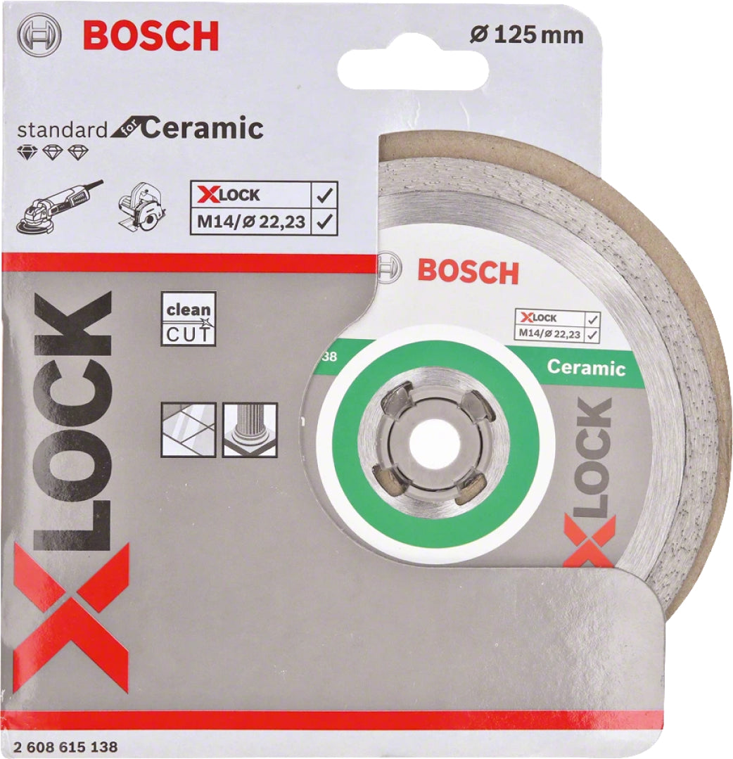 Bosch Professional X-LOCK Ceramic Diamond Cutting Disc - 125x22.23x1.6x7mm Standard