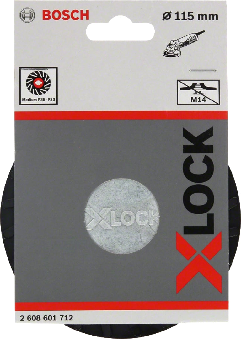 Bosch Professional X-LOCK Backing Pad - Medium, 115mm, 13,300 RPM