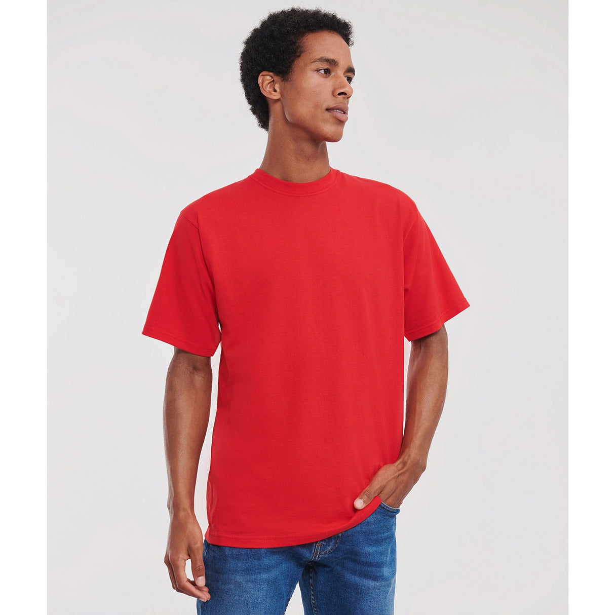 Russell Europe Super Ringspun Classic T-Shirt - Bright Red