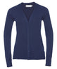 Russell Collection Women's V-Neck Knitted Cardigan