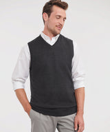 Russell Collection V-Neck Sleeveless Knitted Sweater