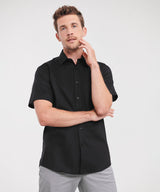 Russell Collection Short Sleeve Easycare Tailored Oxford Shirt