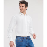 Russell Collection Long Sleeve Pure Cotton Easycare Poplin Shirt