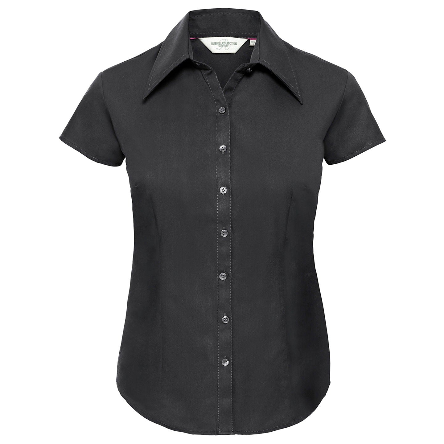 Russell Collection Women's Cap Sleeve Tencel® Fitted Shirt