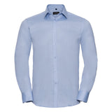 Russell Collection Long Sleeve Herringbone Shirt