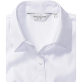 Russell Collection Women's Short Sleeve Herringbone Shirt