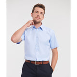 Russell Collection Short Sleeve Herringbone Shirt