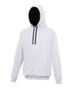 Awdis Just Hoods Varsity Hoodie - Heather Grey/Jet Black