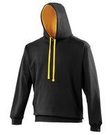 Awdis Just Hoods Varsity Hoodie - Jet Black/Gold*