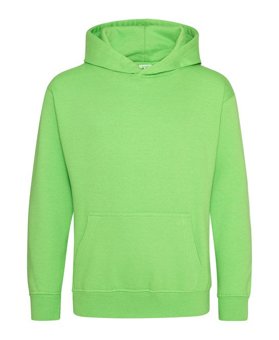 Awdis Just Hoods Kids Hoodie - Lime Green