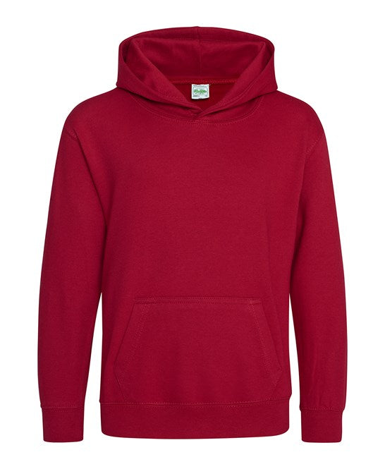 Awdis Just Hoods Kids Hoodie - Red Hot Chilli