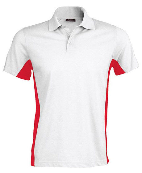 Kariban Flags Short Sleeve Bi-Colour Polo Shirt